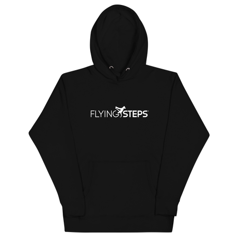 "Flying Steps" Unisex-Kapuzenpullover black