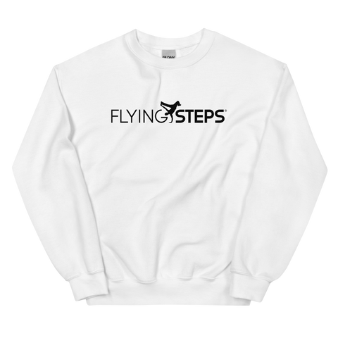 "Flying Steps" Unisex-Pullover white